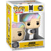 Photo rapprochée de la tête et du visage de la figurine Funko POP BTS Jimin avec expression iconique