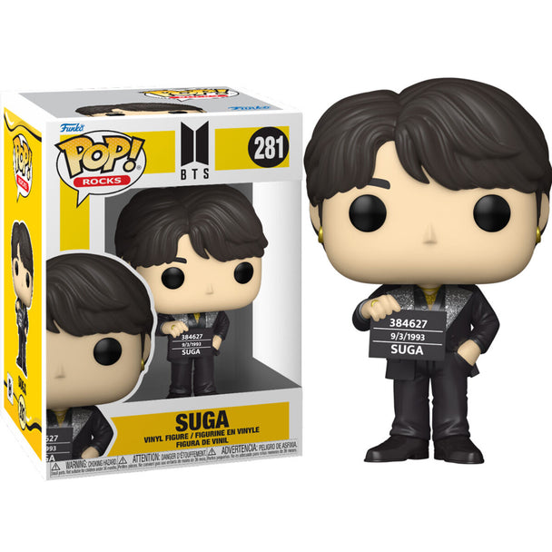 Figurine Funko POP BTS Suga de 9cm en vinyle dans sa boîte cadeau officielle