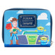 Fermeture éclair argentée robuste du portefeuille Loungefly Toy Story avec détails métalliques