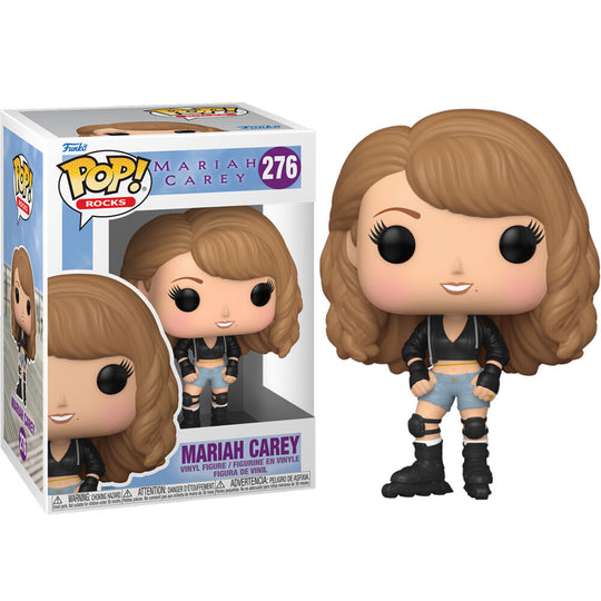 Figurine Funko POP Rocks Mariah Carey de face, en vinyle, hauteur 9 cm dans sa boîte cadeau
