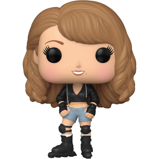 Vue latérale de la figurine Funko POP Mariah Carey avec détails du visage et tenue emblématique