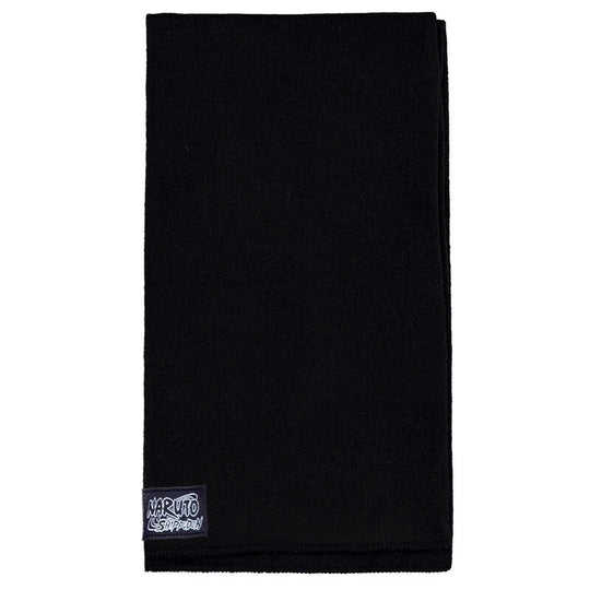 Zoom sur les détails de l'écharpe Naruto Shippuden DIFUZED, mettant en valeur la qualité du tissu et les motifs