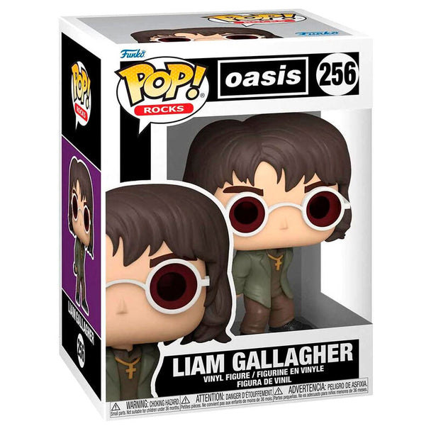 Figurine Funko POP Liam Gallagher du groupe Oasis en vinyle de 9 cm dans sa boîte cadeau officielle