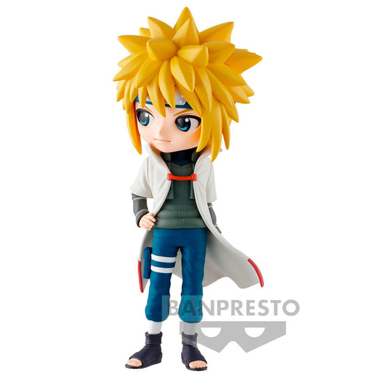 Photo de la figurine Namikaze Minato Q Posket montrant les finitions et couleurs vives du personnage