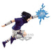 Zoom sur le visage expressif de la figurine Sasuke Uchiha 12 cm