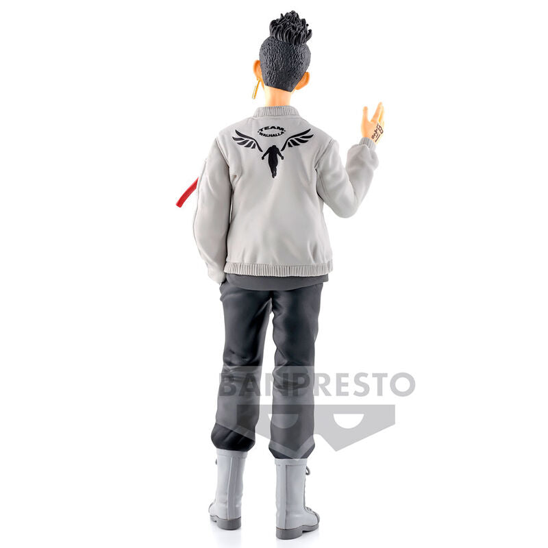 Vue latérale de la figurine Shuji Hanma Tokyo Revengers, finition précise et soignée