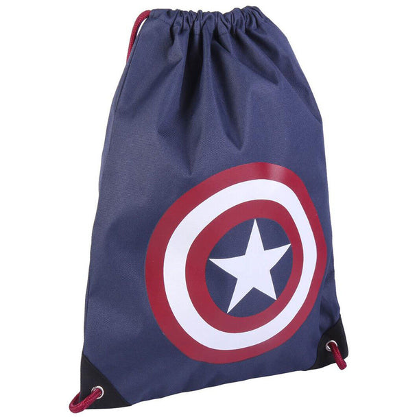 Vue de face du sac de sport Marvel Avengers 40 cm avec design coloré des héros CERDÁ