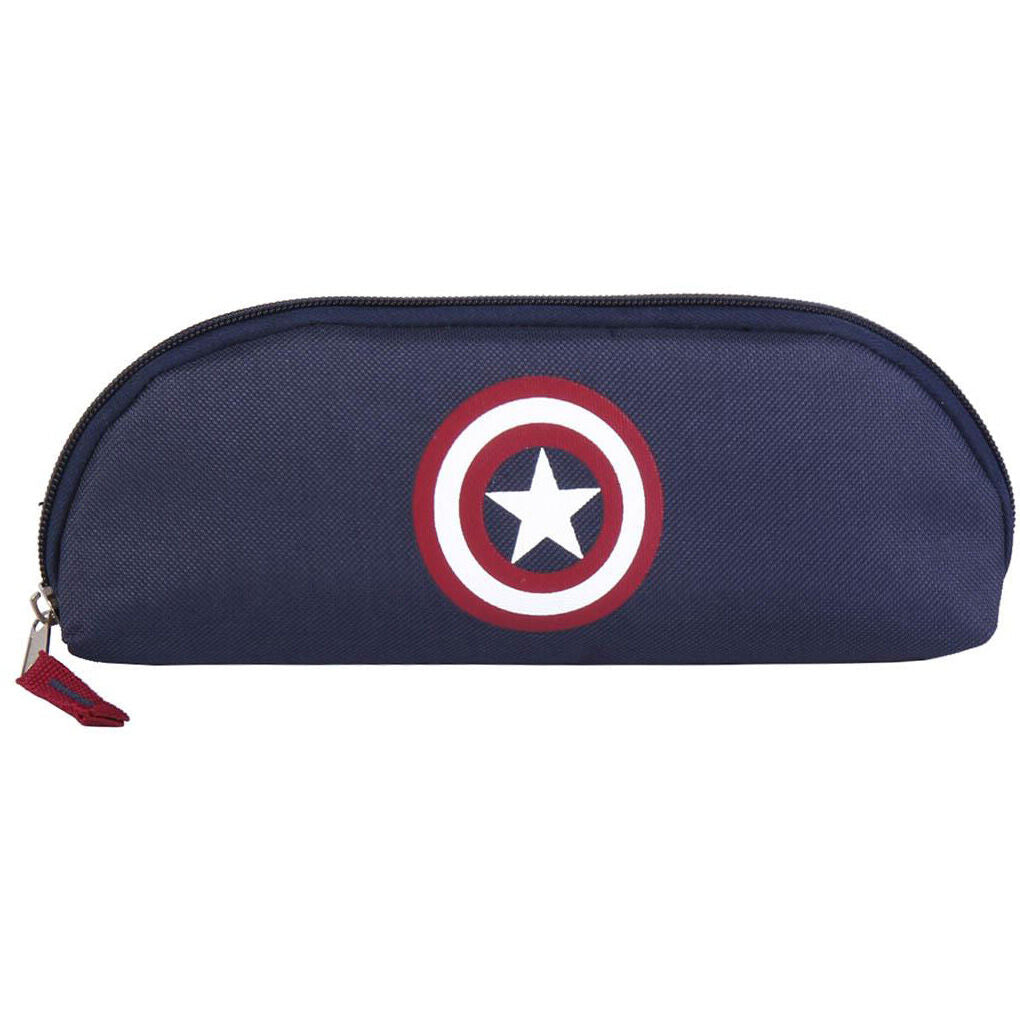 Trousse Marvel Avengers CERDÁ ouverte montrant l'espace de rangement pour stylos et accessoires