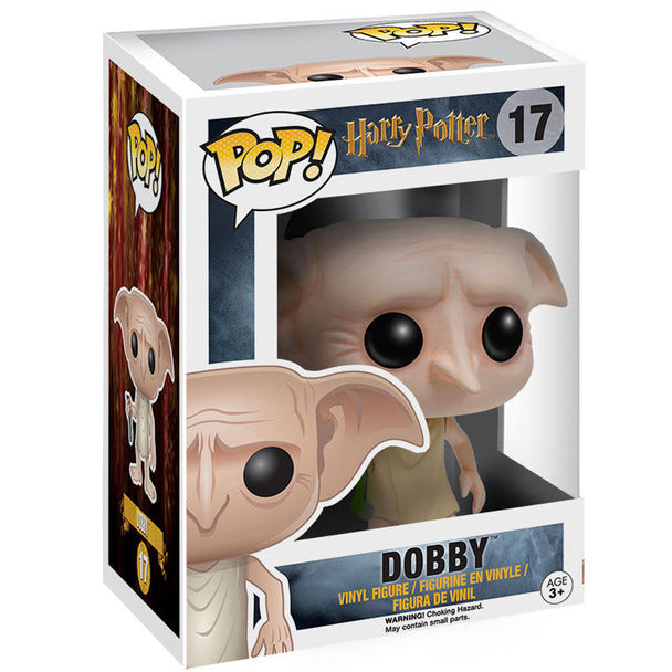 Figurine Funko POP Dobby de Harry Potter en vinyle 9cm avec boîte cadeau visible