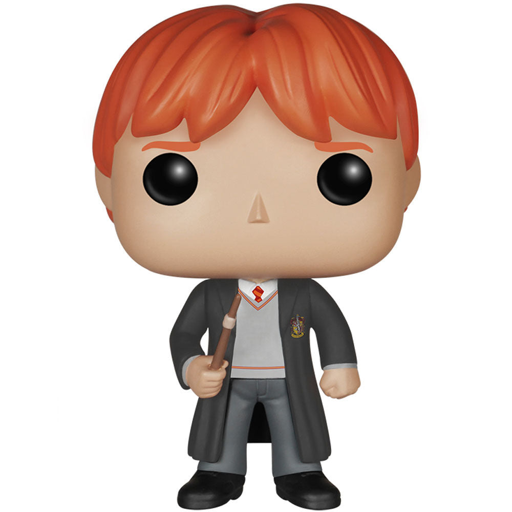 Image arrière de la figurine Ron Weasley FUNKO POP avec détails du manteau et coiffure