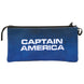 Trousse Captain America ouverte montrant le troisième compartiment avec sa propre fermeture éclair