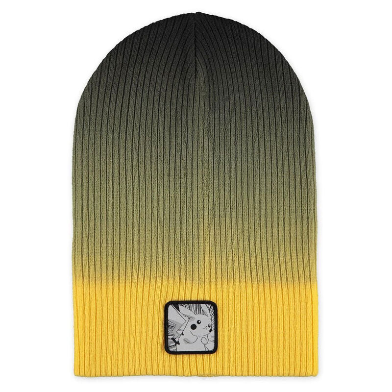 Bonnet Pokémon Pikachu DIFUZED en acrylique, vue de face avec le visage de Pikachu brodé