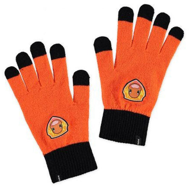 Gants Salamèche DIFUZED en acrylique et polyester avec détails orange et rouge