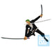 Figurine Roronoa Zoro 11cm en pose dynamique issue de One Piece Film Red par BANPRESTO