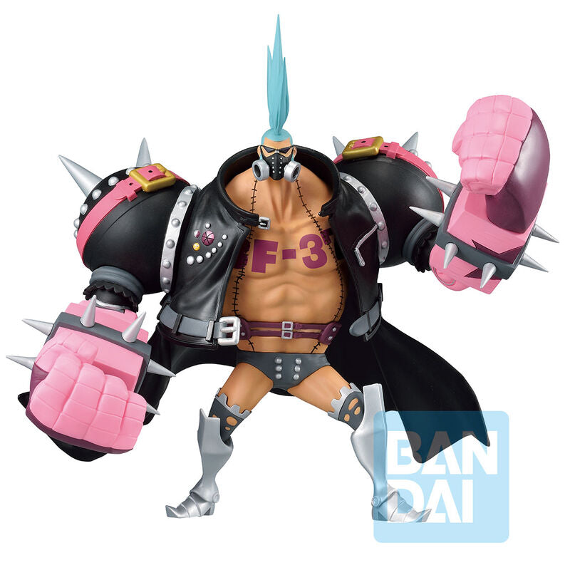 Figurine Franky Ichibansho 18,5cm détaillée du One Piece Film Red en position dynamique