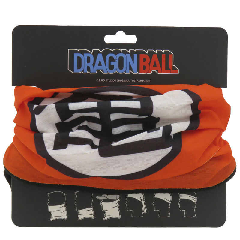 Snood Dragon Ball Z avec motif de Goku, personnage principal de la série, idéal pour les fans cherchant à rester au chaud avec style.