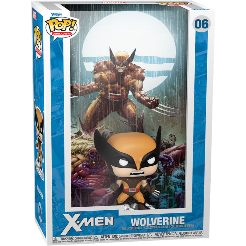 Emballage officiel de la figurine Funko POP Wolverine X-Men Comic Covers avec illustrations de comics