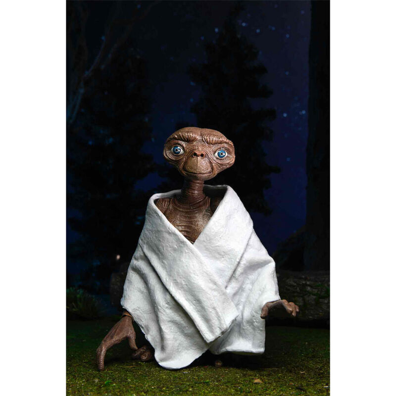 Packaging officiel de la figurine E.T. Ultimate 12cm pour le 40e anniversaire