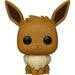 Détail de la tête de la figurine Funko POP Eevee avec ses grandes oreilles et yeux expressifs