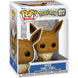 Vue arrière de la boîte de la figurine Funko POP Pokémon Eevee avec logo officiel FUNKO