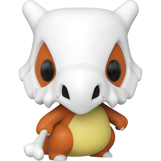 Vue de profil de la figurine Funko POP Cubone avec son casque osseux distinctif et sa pose caractéristique