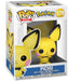 Boîte cadeau officielle Funko avec la figurine Pokémon Pichu visible à travers la fenêtre en plastique