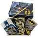 Pack de 3 paires de chaussettes DC Comics Batman pour adultes, tailles 39-45, présentées en boîte