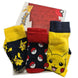 Pack de 3 paires de chaussettes Pokémon pour adultes tailles 39-45 avec motifs colorés