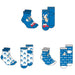 Détail des motifs colorés et originaux des chaussettes Sonic The Hedgehog du pack adulte