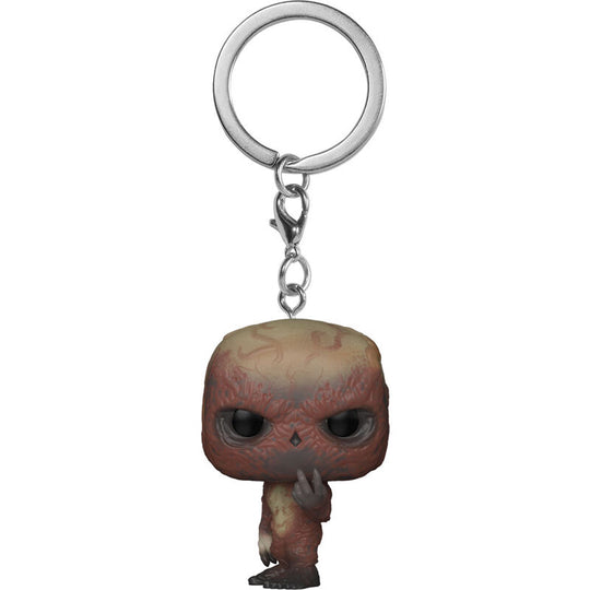 Porte-clés Pocket POP Vecna FUNKO en gros plan, montrant les détails du personnage de Stranger Things