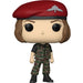 Détail de la figurine Funko POP Hunter Robin Stranger Things avec ses couleurs et accessoires caractéristiques