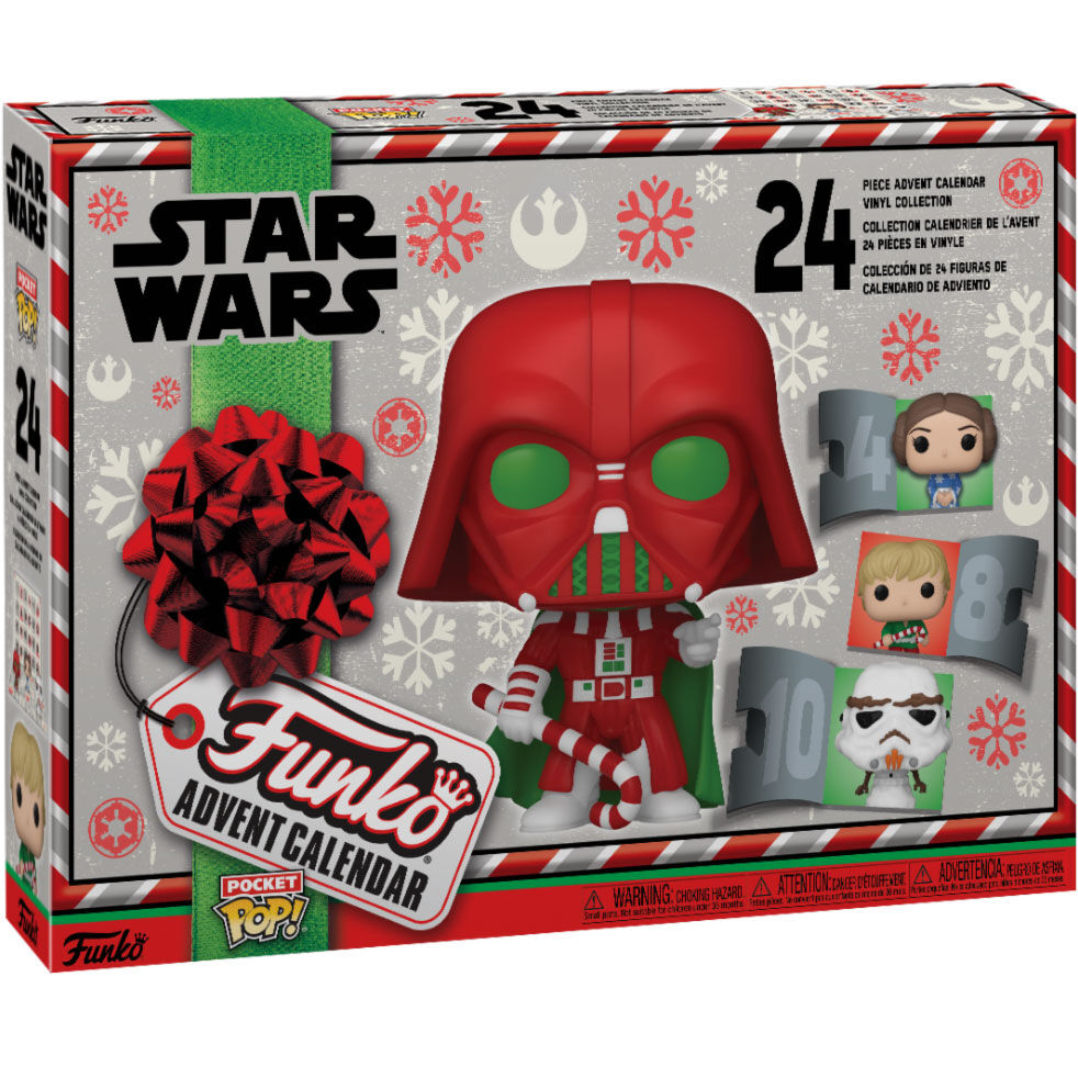 Calendrier de l'Avent Star Wars FUNKO avec 24 figurines POP emballées individuellement
