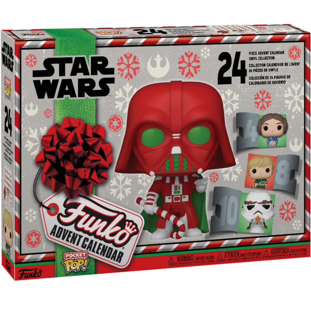 Calendrier de l'Avent Star Wars FUNKO avec 24 figurines POP emballées individuellement