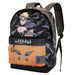 Sac à dos Naruto Shippuden Uzumaki 44cm vue de face avec logo KARACTERMANIA