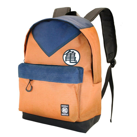 Sac à dos Dragon Ball 44cm KARACTERMANIA vu de face avec design coloré et poche avant zippée