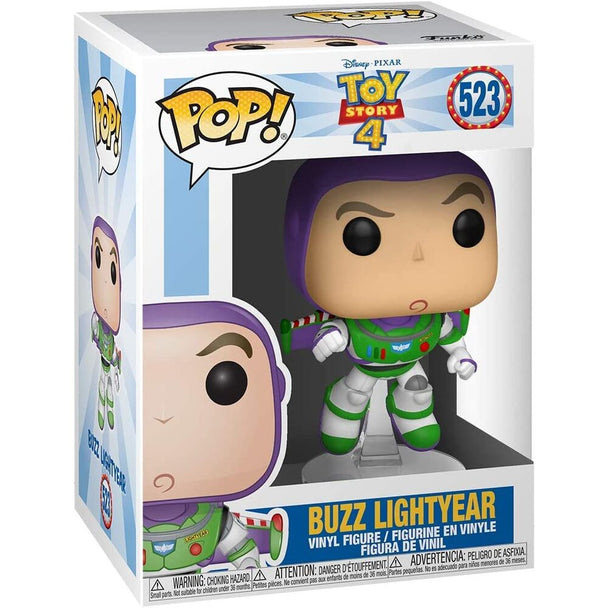 Zoom sur la figurine Funko POP Buzz Lightyear en vinyle de 9 cm avec détails colorés