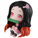 Figurine Nezuko Kamado 11cm Demon Slayer vue de face avec kimono rose et vert