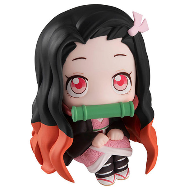 Détail du visage expressif de la figurine Nezuko Kamado Demon Slayer 11cm