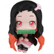 Profil gauche de la figurine Nezuko Kamado Demon Slayer avec son bandeau et kimono