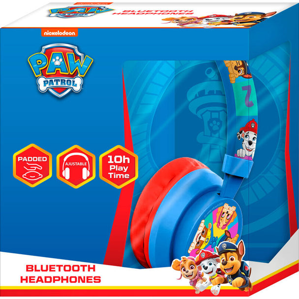 Casque Bluetooth Paw Patrol 5.1 vue de face avec design coloré et logo SPIN MASTER