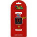 Montre LED Super Mario Bros Nintendo affichant l'heure en rouge sur un fond noir avec le logo Mario
