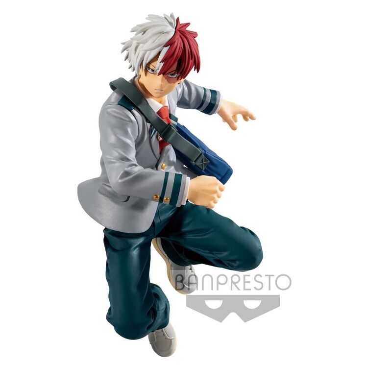 Présentation de la figurine My Hero Academia Bravegraph Vol.2 sur son socle, idéale pour la collection