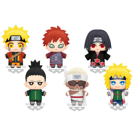 Peluche Naruto Shippuden BANPRESTO de 15cm, Série 2, vue de face avec détails soignés et couleurs vives.