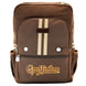 Compartiments zippés ouverts du sac à dos Harry Potter avec espace de rangement multiple