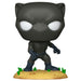 Détail du visage et costume de la figurine Funko POP Black Panther édition Comic Cover