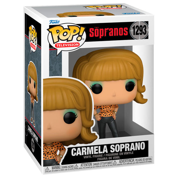 Figurine Funko POP Carmela Soprano en vinyle de 9 cm dans sa boîte cadeau officielle