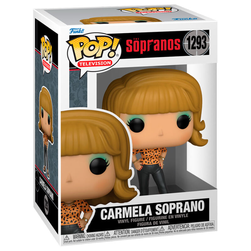 Figurine Funko POP Carmela Soprano en vinyle de 9 cm dans sa boîte cadeau officielle