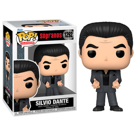Boîte cadeau originale de la figurine Funko POP Silvio The Sopranos avec design coloré et logo officiel