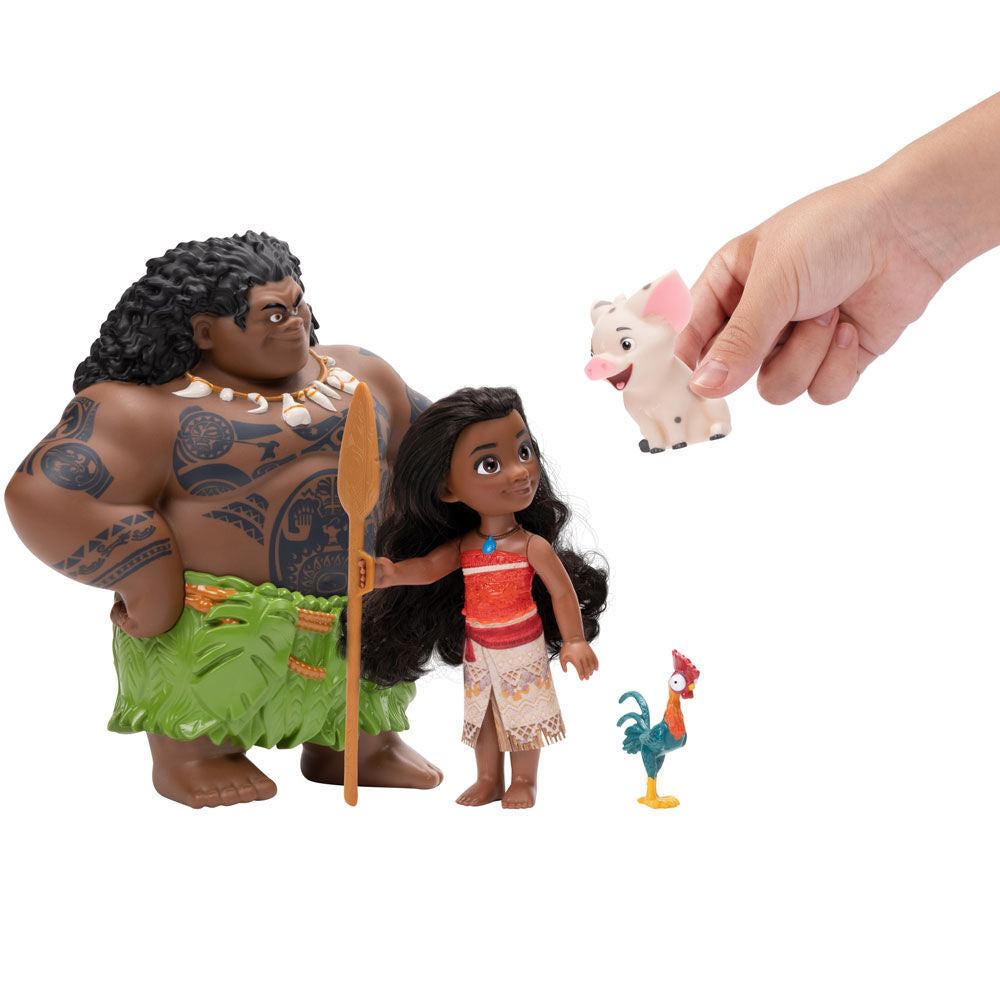 Coffret complet Disney Vaiana et Maui, packaging coloré et attractif