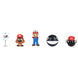 Image du dos des figurines Super Mario Bros, illustrant la qualité de finition et les détails sculptés par JAKKS PACIFIC